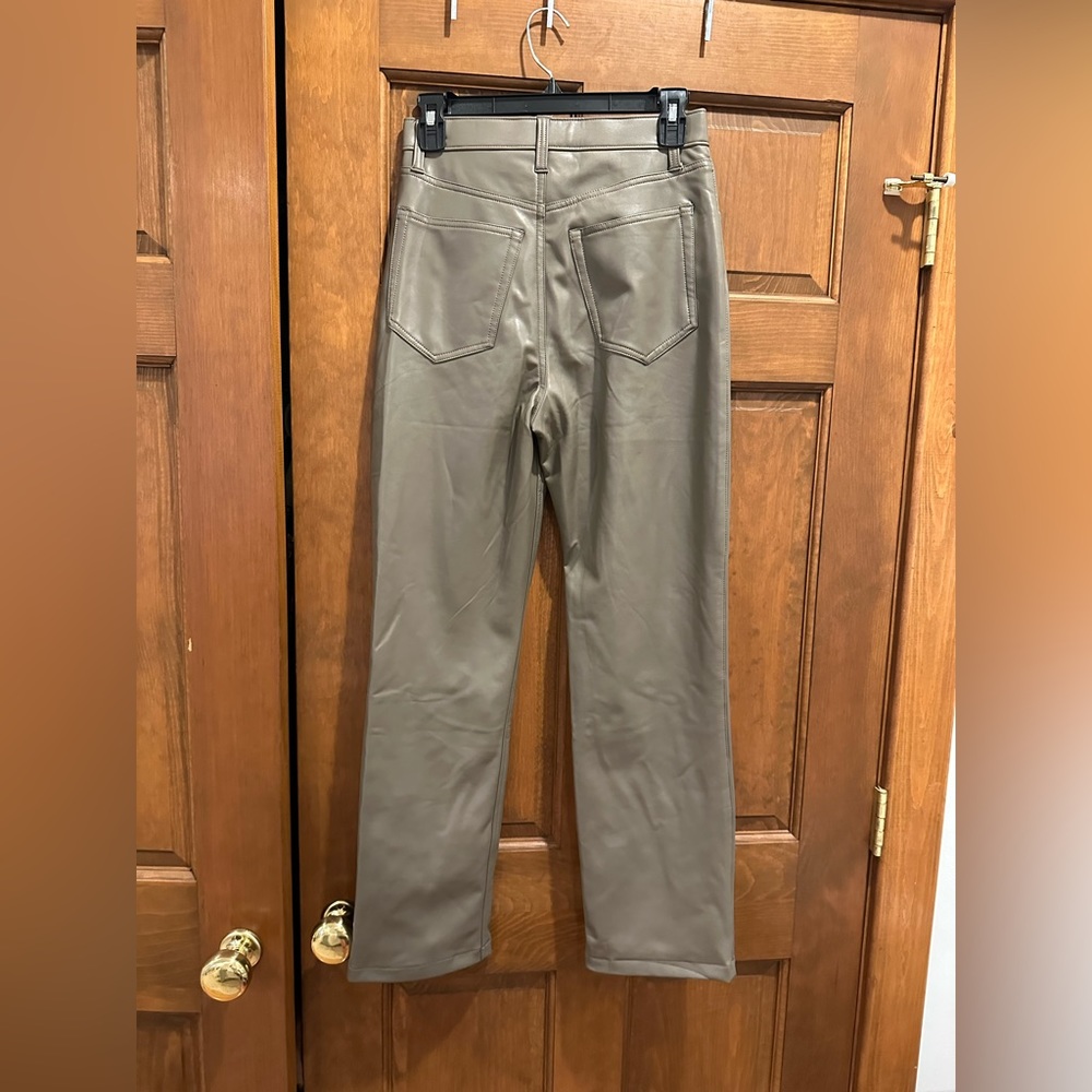 Abercrombie & Fitch high waisted vegan leather pants size 4 - Picture 5 of 7